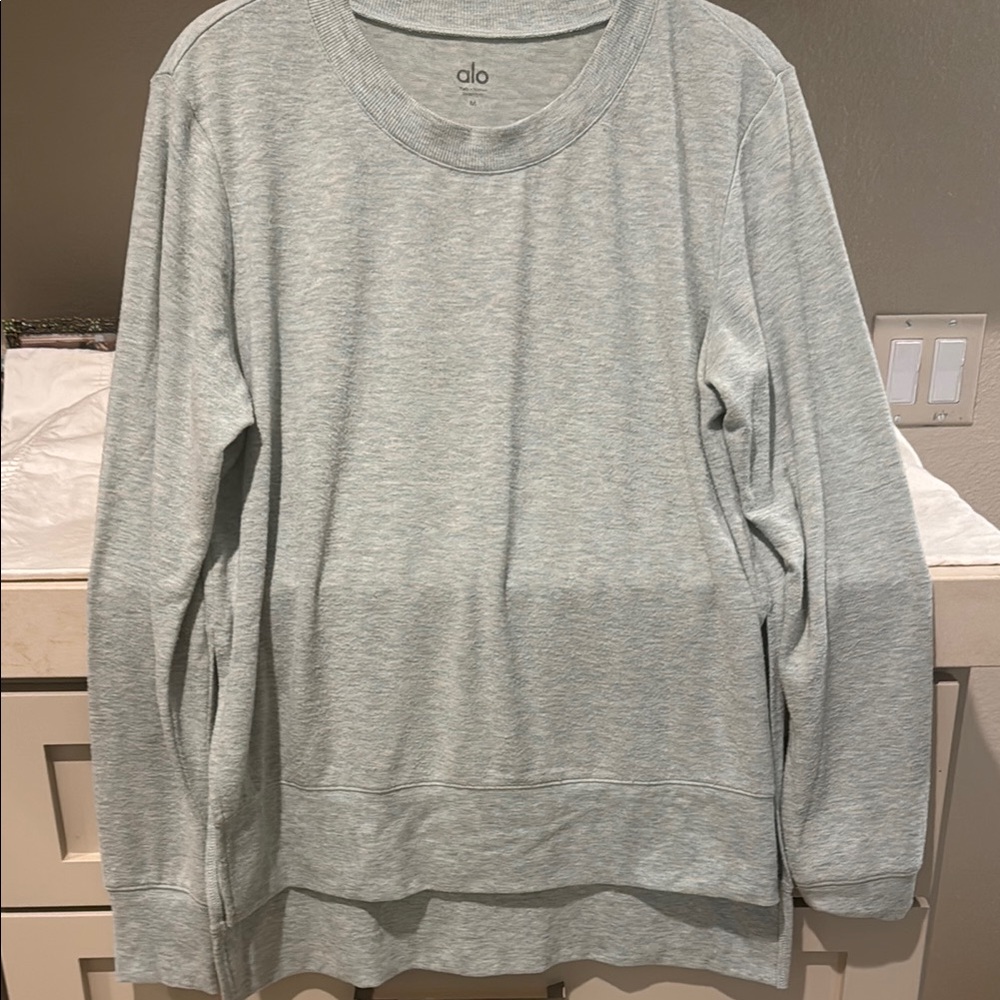Alo sage green Long Sleeve Sweatshirt
